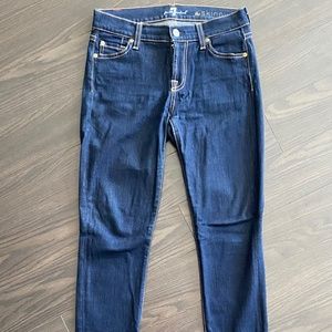 7 for All Mankind Jeans Size 24 Skinny Dark Wash